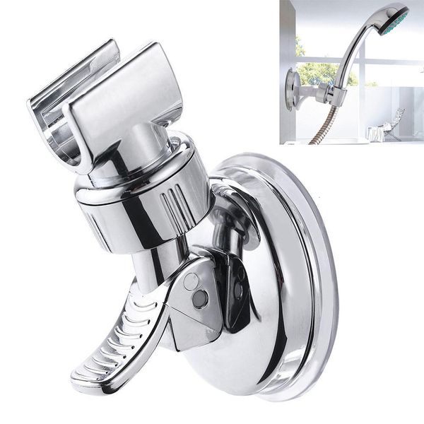 

brand new stylish and shower head handset holder chrome bathroom wall mount adjustable suction bracket