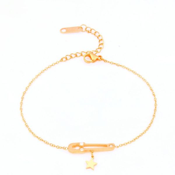 

beaded, strands stainless steel jewelry chain link charm bracelet female braclet hand friendship bangles bracelets for women, Black