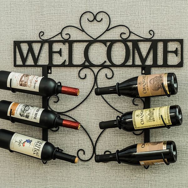 

creative european iron wall mounted red wine rack living room wine bottle display cabinet dining room wall wine rack home custom