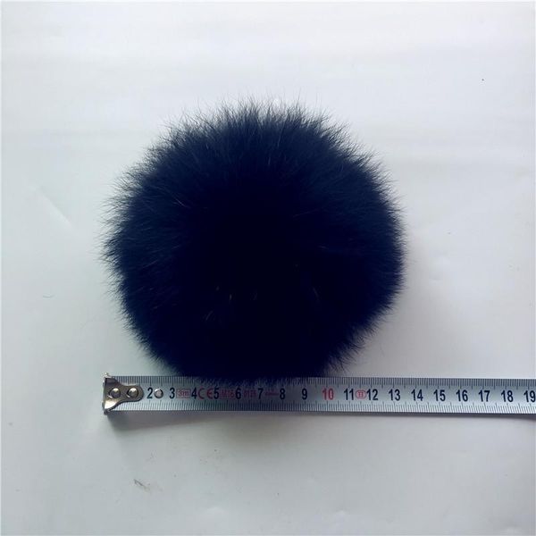 

11pcs promotion 100% real raccoon fur pom pom 15cm winter skullies beanies hats/cap/bags/key natural fur pompoms sqcxtf, Black;white