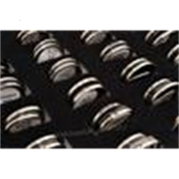 

36factory 17-21mm 3=1factory silver black tone fashion stainless steel rings jewelry lots rs0102