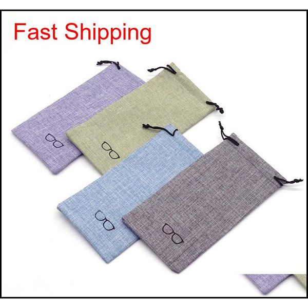 

linen glasses bag soft portable glasses bag fashion dustproof sunglasses bag durable mobile qylxpz new_dhbest