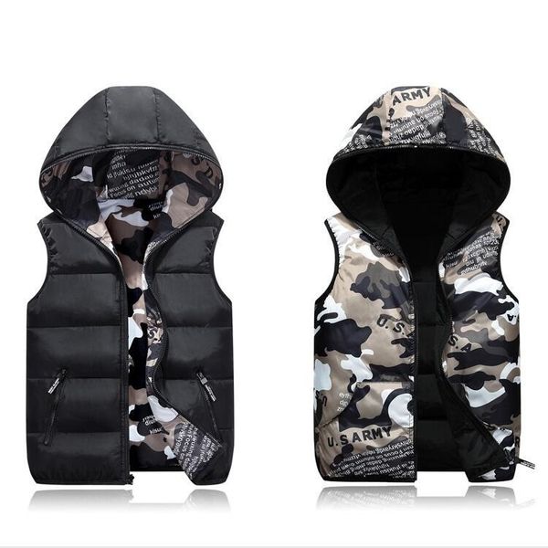 

parent-child matching outfits camouflage child waistcoat cotton girls boys vest kids jacket children outerwear for 100-185cm lj200820, Camo