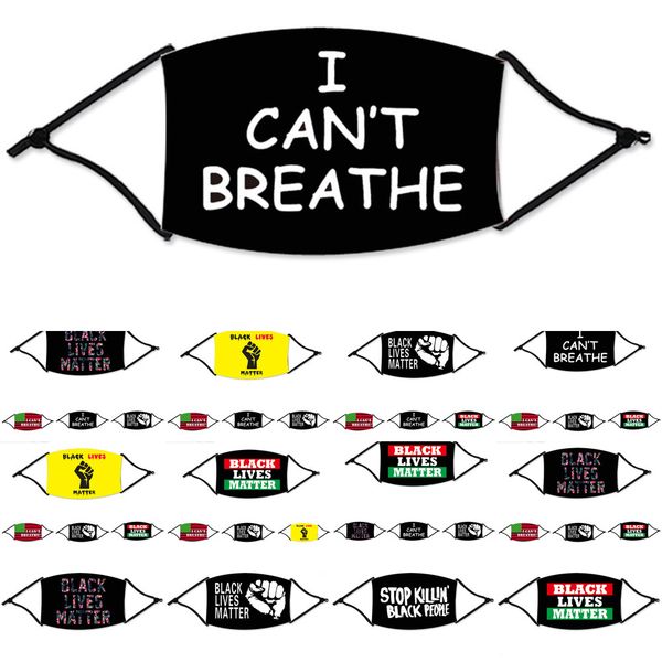 

uhtq2u i can't breathe face mask black lives matter masks washable reusable designer cotton pm2.5 respirator 2 n