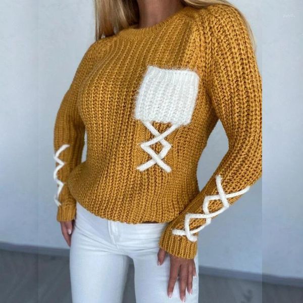 

long sleeve pullover knitted sweater pullover sweater warm soft comfortable womens1, White;black