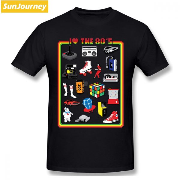 

i love the 80's men t shirt team oversize cotton short sleeve men's clothes sport hooded sweatshirt hoodie