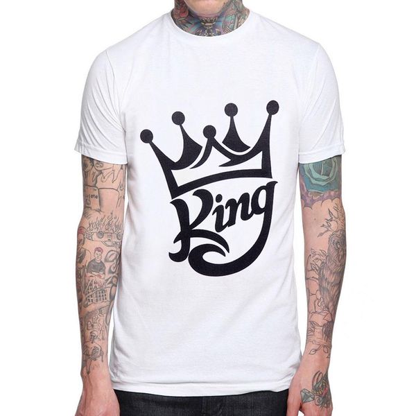 

new crown design short sleeve fashion cool mens king printed tee shrits hipster basic sport hooded sweatshirt hoodie men t shirt