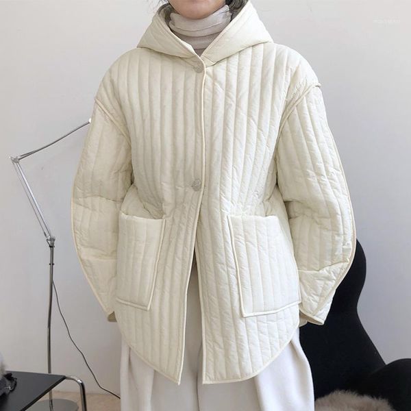 

women winter parkas hooded coat oversize loose1, Black