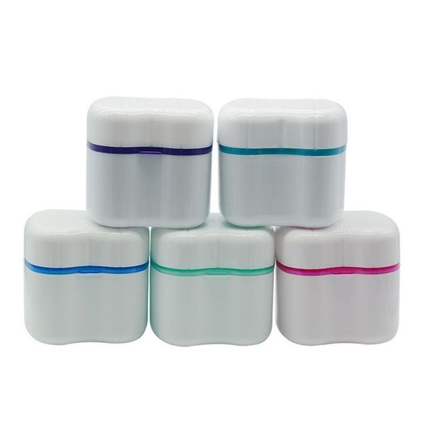 

denture box retainer invisalign bath with basket dental false teeth storage boxes cleaning teeth case denture contain jllslf mxyard