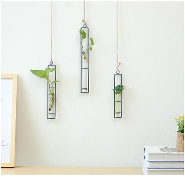 

творческая стена висит цветок ваза железа стекло гидропоническое плантатор горшок прозрачный висит цветок бутылка дома орнамент de wmtfnd