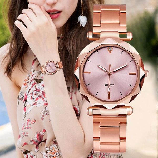 

luxury watches women quartz watch gold stainless steel dial casual bracele watch women 2021 gift montre femme1, Slivery;brown
