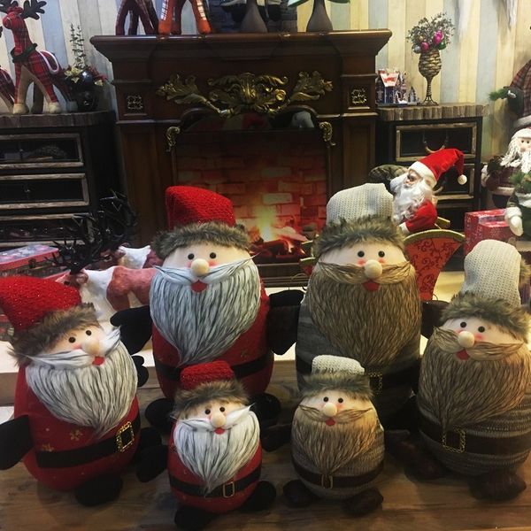 

christmas decorations holiday decorations old man stuffed toys doll window decorations on the bottom of the christmas tree