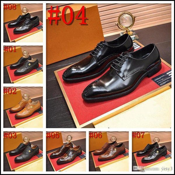 

q4 men loafers exquisite leather shoes for man business luxury dress shoes elegant shoes fashion men's flats 33, Black