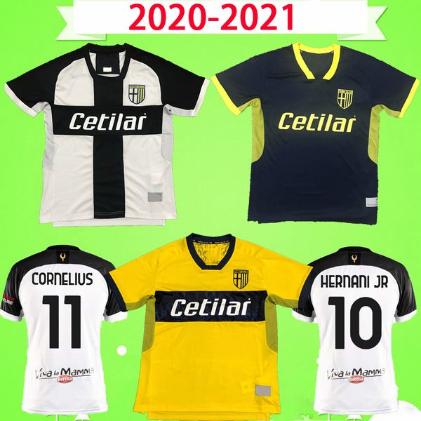 

2020 2021 parma soccer jerseys inglese mihaila 20 21 karamoh maglia parma calcio cornelius football shirt alves grassi home away third, Black;yellow