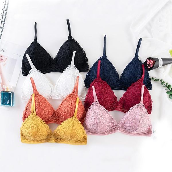 

new adjustable strap bra for woman beauty back wrapped chest tube lace lingerie with chest pad bras underwear1, Red;black
