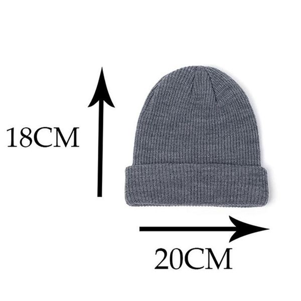 

beanie hat winter women soft warm knitted cap woman skullcap hats gorro ski caps solid casual lady qylumm
