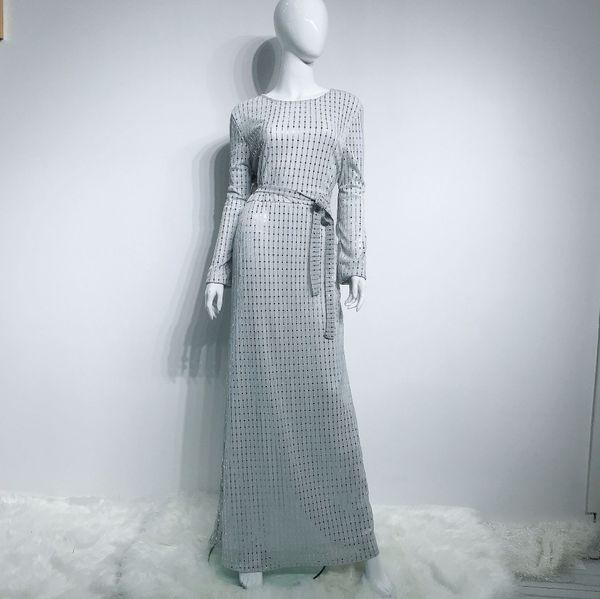 

2021 new muya sequins maxi beading cardigan feminine kimono long jubah robes oriente median ramadan eid arab ze9d, White;black