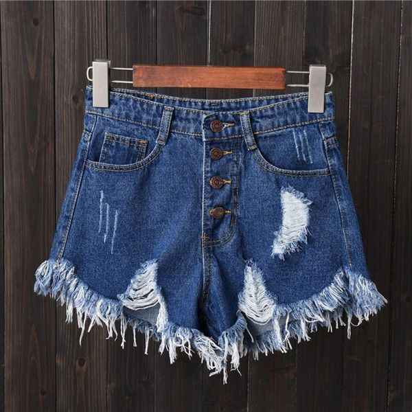 

women's shorts 2021 arrival casual summer denim women high waists fur-lined leg-openings plus size short jeans, White;black