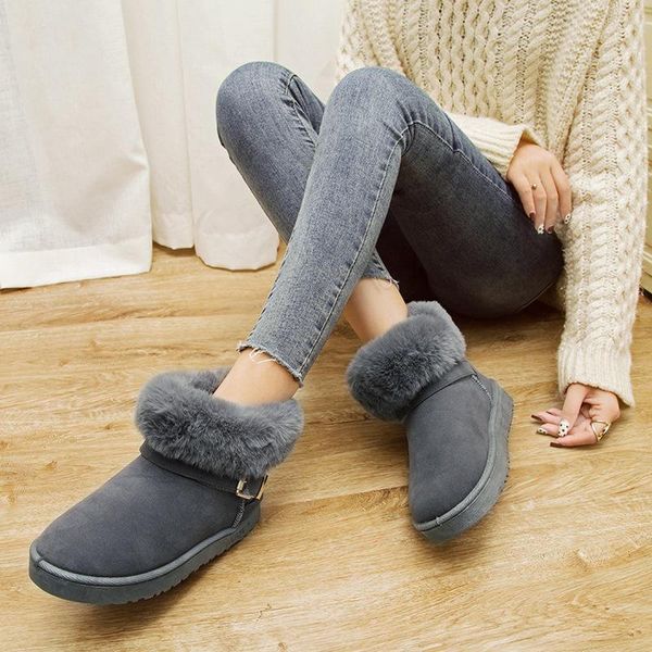 

ozerks wholesale/retail woman classic snow boots plus fur winter boots brand womens warm shoes woman, Black