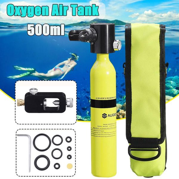 

diving accessories augienb 0.5l scuba cylinder mini oxygen tank set dive respirator air pump for snorkeling breath equipment