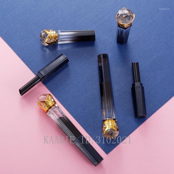 

10/30/50pcs diamond black gold direct filling empty lipstick tube lip bottle lipstick shell packaging cosmetics1