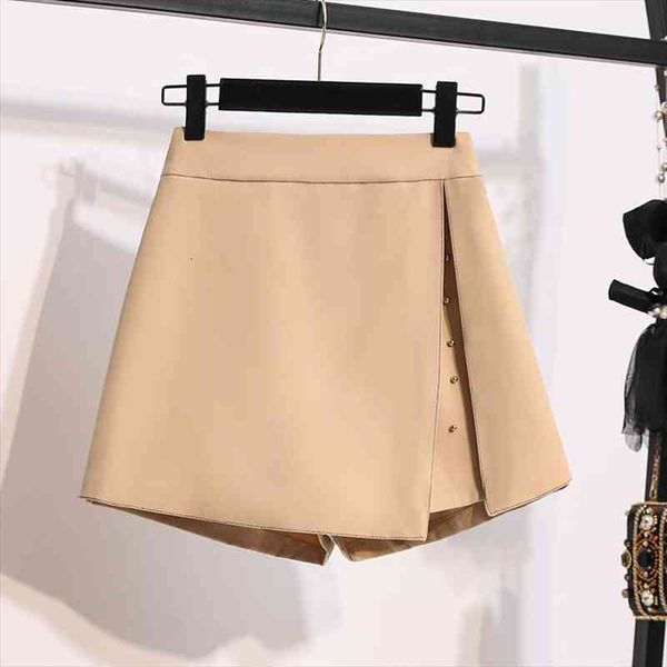 

0677 black khaki wide leg shorts women fashion shorts for women plus size 4xl loose mini ladies, White;black