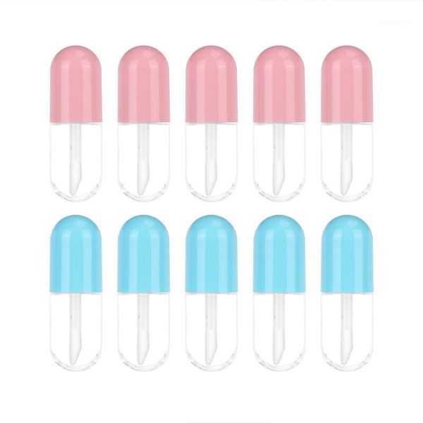 

storage bottles & jars 5pcs/set small lipstick tube transparent lip gloss with wands diy cosmetic containers perfume bottle1