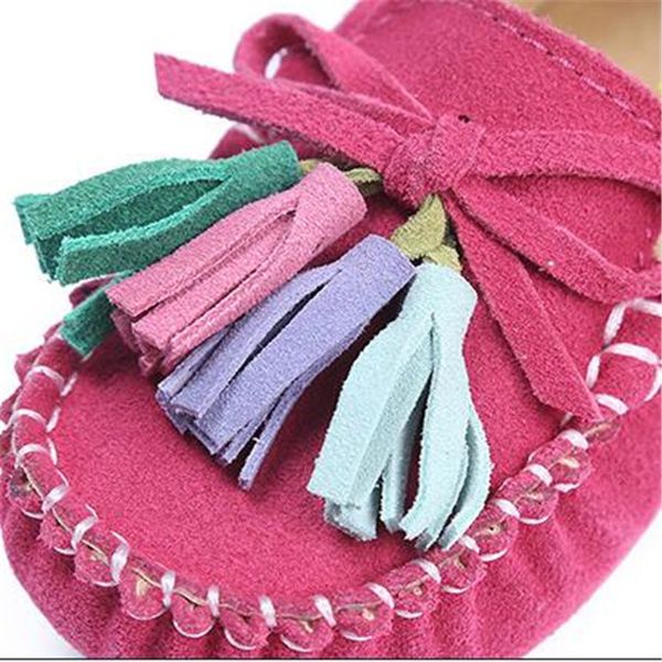 

fashion leather mhyons genuine 2019 spring boat children tassel for toddler brand moccasin girl casual shoes, Black;red
