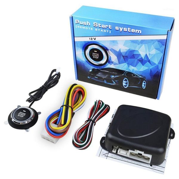 

12v car auto alarm one start sengine starline push button rfid lock ignition keyless entry starter theft system1