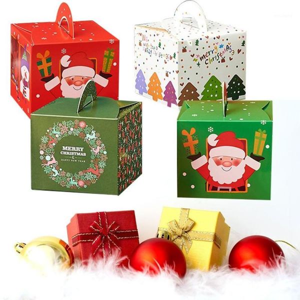 

gift wrap 32pcs christmas pattern diy eve apple decoration box #5b191