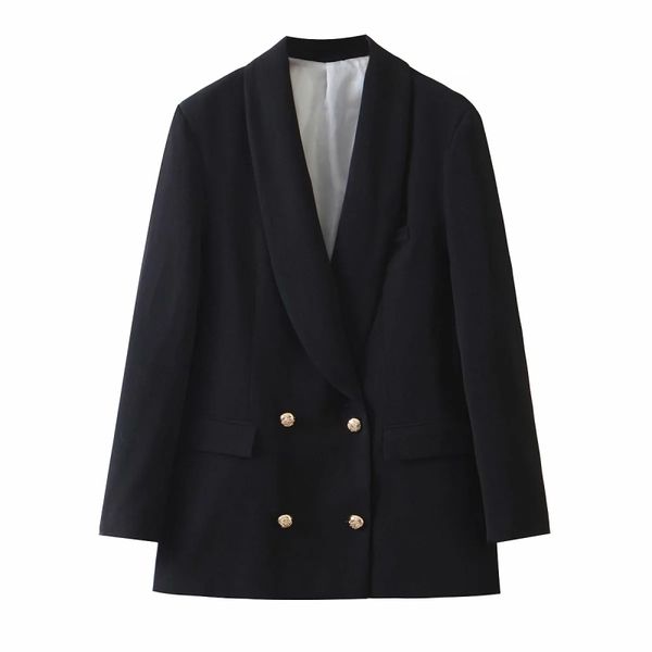 

2021 new women black ladies elegant way of the vintage fancy blazers engraved collar women's casual jacket y3ri, White;black