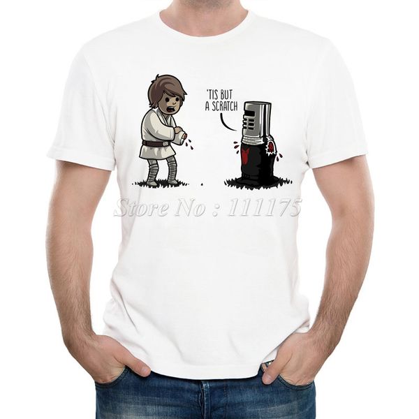 

men's new fashion funny tis but a scratch printed t shirt summer cool design soft short sleeve tee sport hooded sweatshirt hoodie