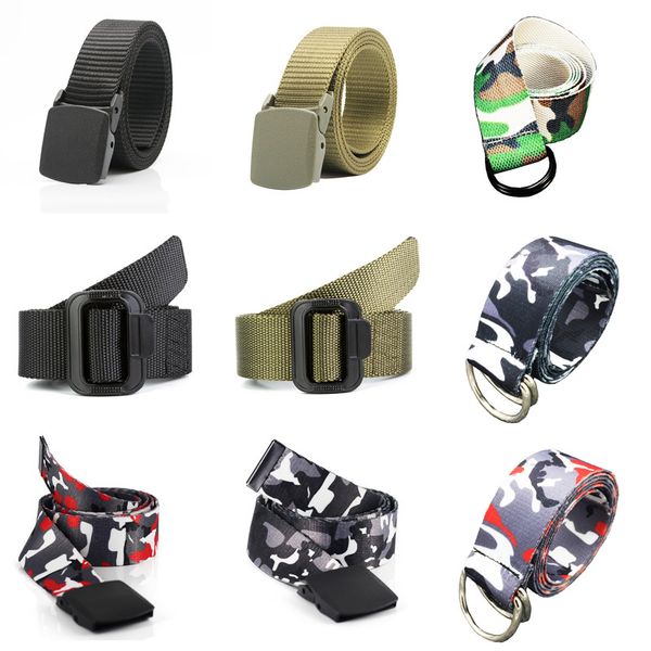 

9 styles fashion tactical female outdoor high-intensity adjustable men's belt training running comfortable women's belts, Black;brown