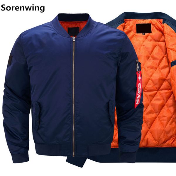 

military tactical jacket male army flight bomber jacket baseball jackets pilot air force windproof winter warm coat for men, Black;brown