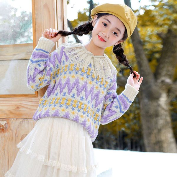 

pullover taizhou 2020 new round neck mori sweater girl's clothing qd9ksgxw, Blue