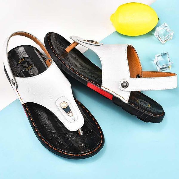 

slippers hombre sandali da beach trekking sandalias sandalen ete sandals rubber en cuero vietnam sport masculina slide zandalias outdoor1, Black