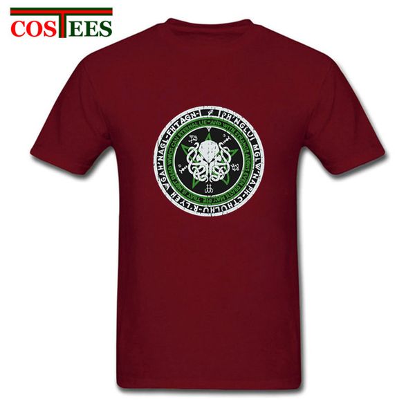 

спорт 2018 новое прибытие vintage camiseta ктулху seal t shirt мужчины ктулху проблемные ретро рубашки ьотте изящные печати ктулху футболочк