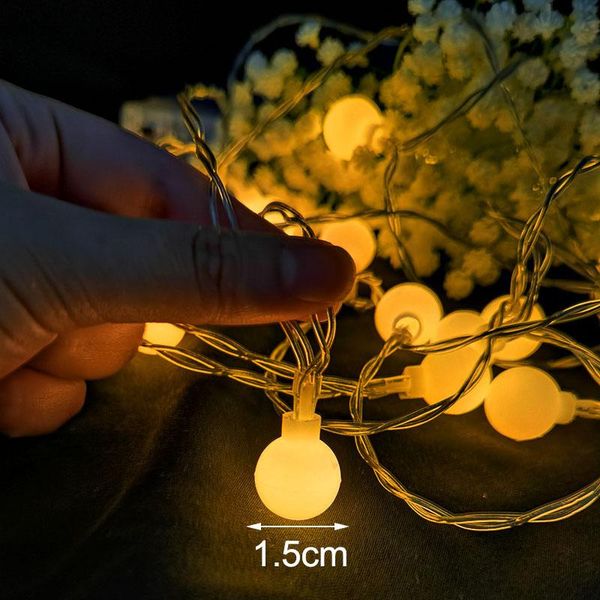 

20leds малый бал светодиодные строки рождественские украшения для дома fairy garland xmas tree свадьба крытый номер новый год декор wmtfwi