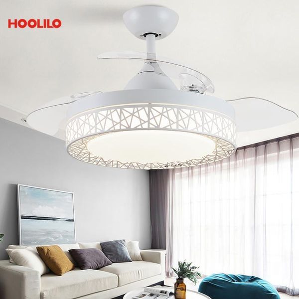 

electric fans modern white ceiling fan with light remote control 110v 220v 36/42inch ng1