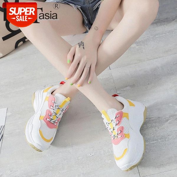 

doratasia girl spring casual fresh sneakers 2020 ins cool dad sneakers women lace-up light platform shoes woman #en6r