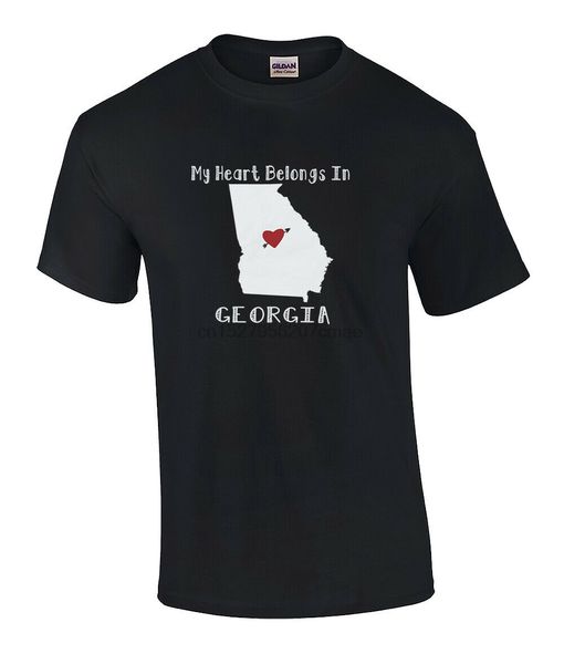 

southerner my heart belongs in georgia graphic short sleeve t shirt sport hooded sweatshirt hoodie