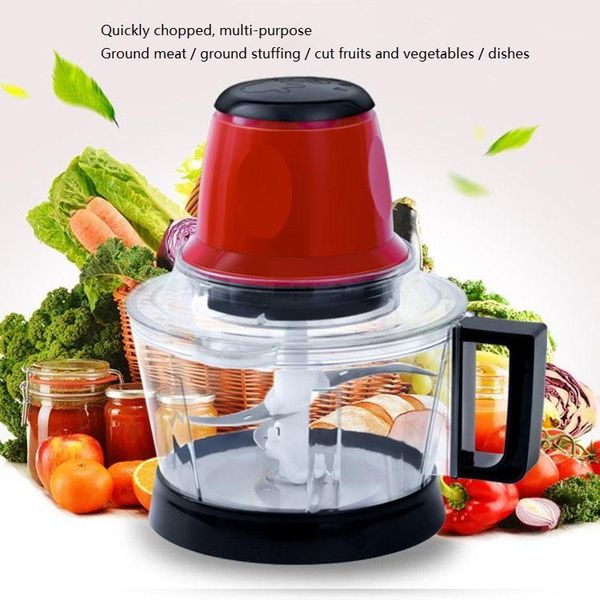 

3l large capacity meat grinder spice garlic chopper electric automatic mincing machine household grinder processor1