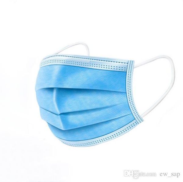 

masks shipping masks non woven disposable 3-layer dmbvl earloops comfortable dustproof use for home safety mask with face wxpdw