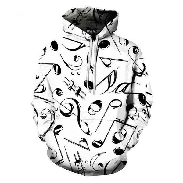 

cool fashion funny 3d hoodies hoodies drum kit piano guitar print tyle pullover sleeve streetwear sweatshirt hoodie, Black