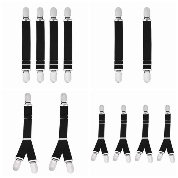 

women lingerie accessories non-slip sile elastic thigh high garter belts stockings fastener suspender with metal clips, Black;white