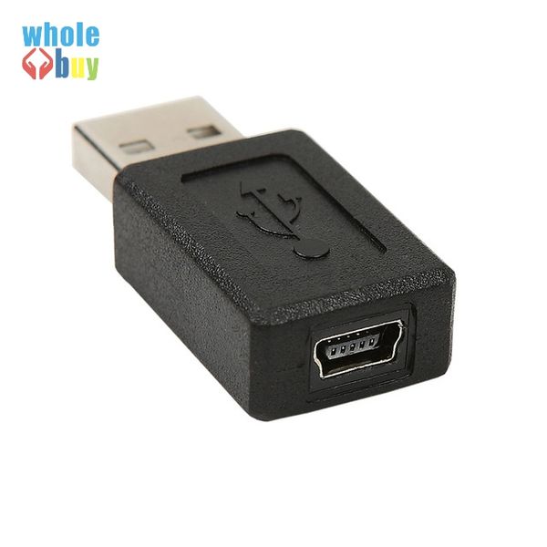 USB 2.0 A Macho para Mini USB 5 pinos Adaptador de Extensão Feminino Preto para computador Desktop PC