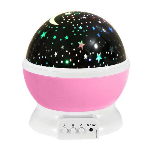 

constellation night light baby kids lamp moon star sky projector rotating new