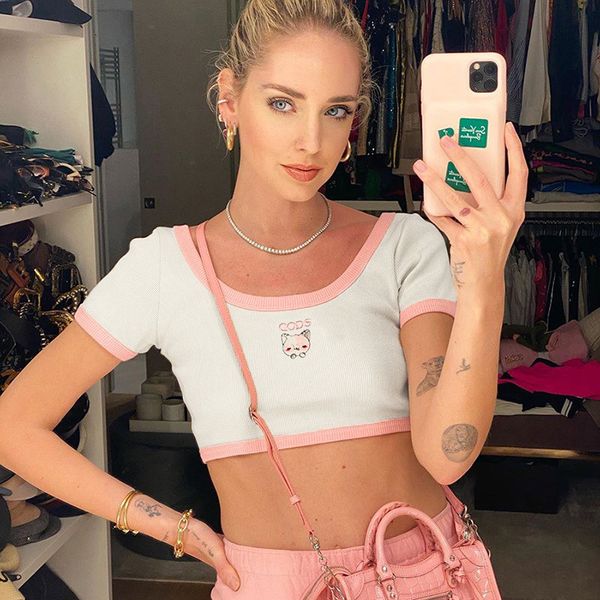 

cute cartoon embroidery crop kawaii patchwork ribbed knit o-neck short sleeve white t-shirt harajuku streetwear chic 2020