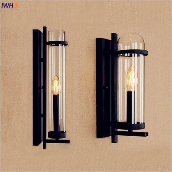

iwhd glass antique vintage wall lamp bedroom home lighting loft industrial retro wall lights led edison sconce wandlamp