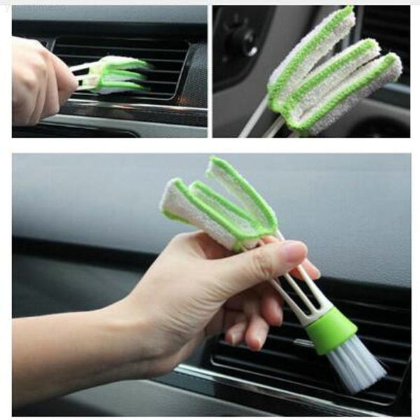 

cleaning for air conditioning vent keyboard dust blinds care two heads brush voiture tool car accessories